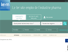Tablet Screenshot of emploi.leem.org
